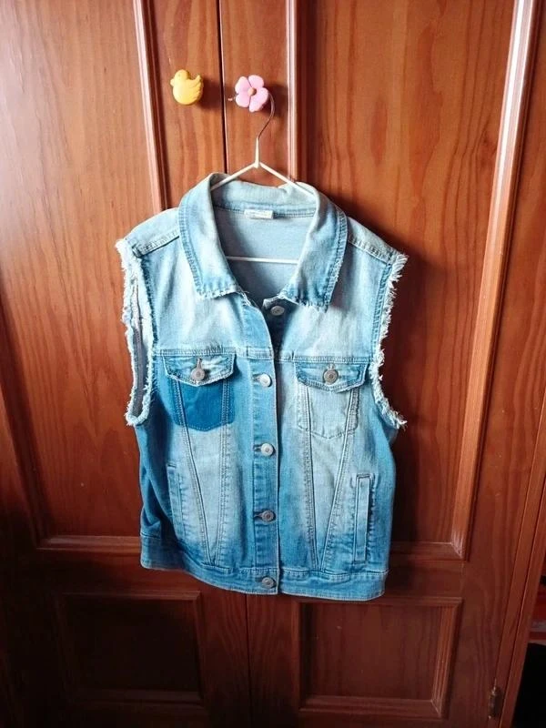 Fringed Denim Vest Zara Girls Size 13-14 years – photo 2